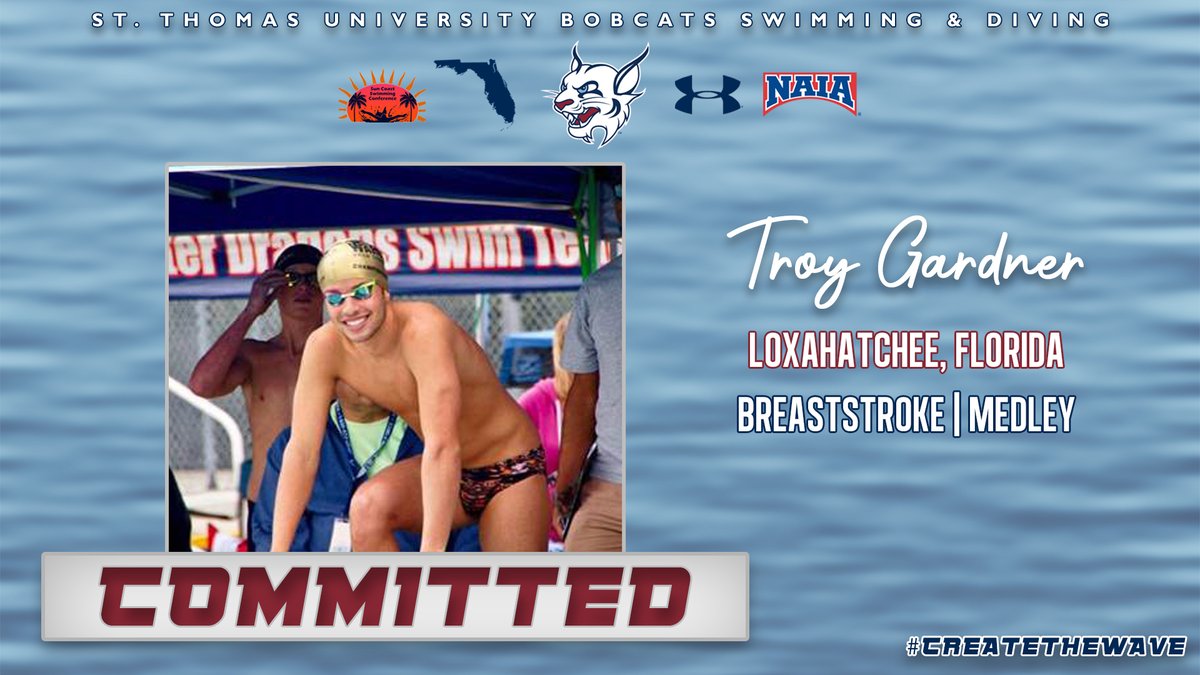 STU_Swimming's tweet image. .@Troy_gardnerr is ready to move to South Florida!

#CreateTheWave x #STUSwimming