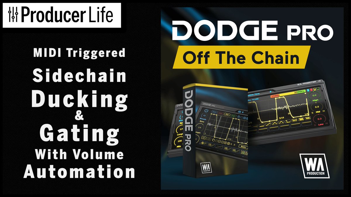 ProducerLife_uk's tweet photo. Dodge Pro takes this simple concept of sidechaining and pushes it into the stratosphere with not just ducking functions, but also rhythmic motifs, gated rhythms and special fx.
https://t.co/1OFlRIeL2u
#waproduction #dodgepro #producerlife #musicproduction #musicproducer https://t.co/fBsgT6YwvU