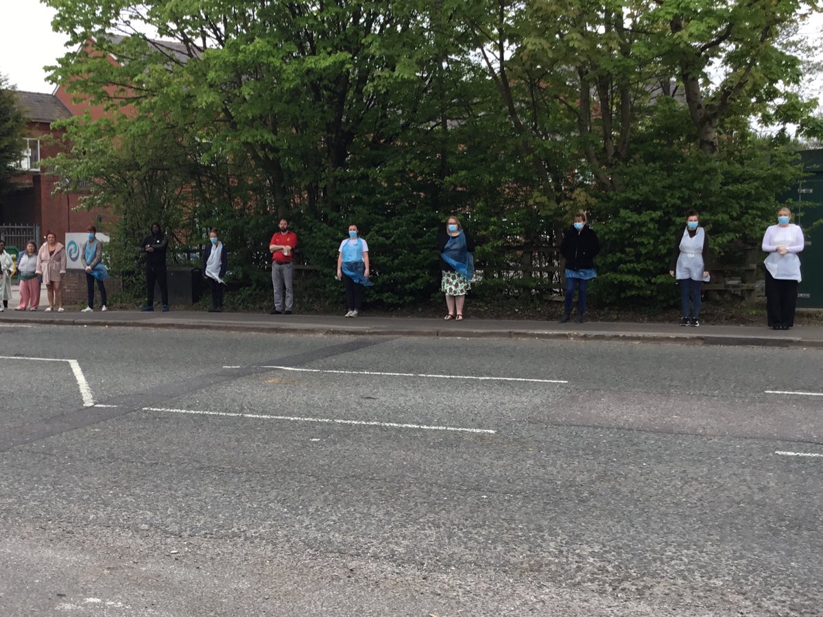 Everyone from MSH supporting the 1 minute silence this morning #1minutesilence #WeAreInThisTogether #weareNHC