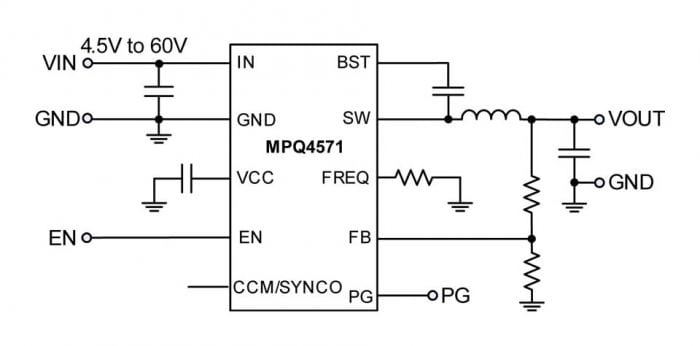 PowerPulseNet's tweet image. 1A / 60V, Fully-Integrated, AEC-Q100 Synchronous Buck DC-DC Converter

The MPQ4571 from @monolithicpower is a fully-integrated, fixed-frequency, synchronous buck dc-dc converter. It can achieve up to 1A of continuous output current with peak current...
powerpulse.net/1a-60v-fully-i…