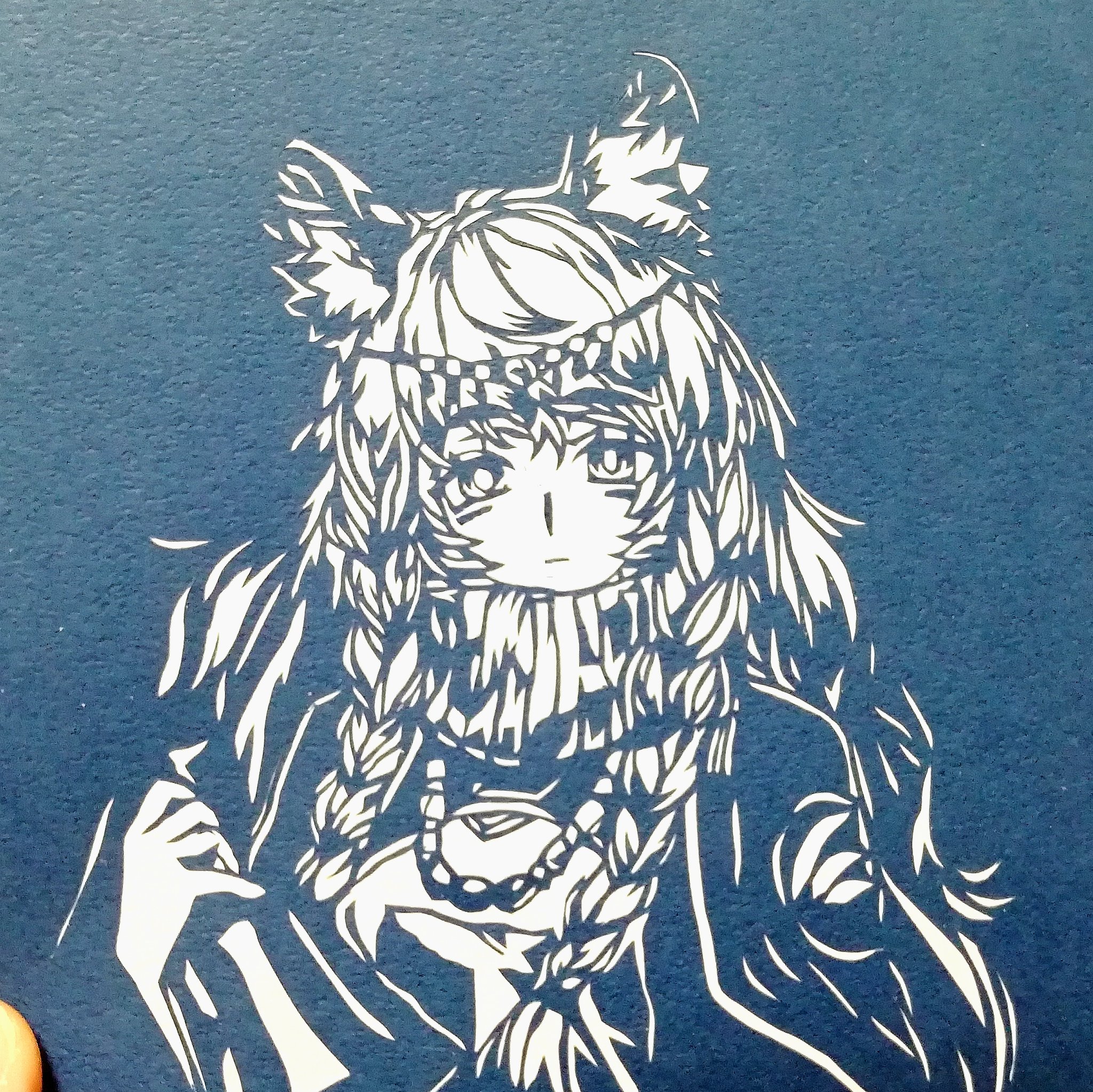 アークナイツ切り絵 Twitter