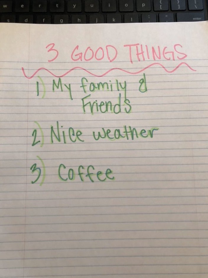 HLWWsoftball's tweet photo. Even though the season is cancelled our TEAM is not! Monday’s challenge was write down 3 Good Things! https://t.co/UwhNhZP5eY