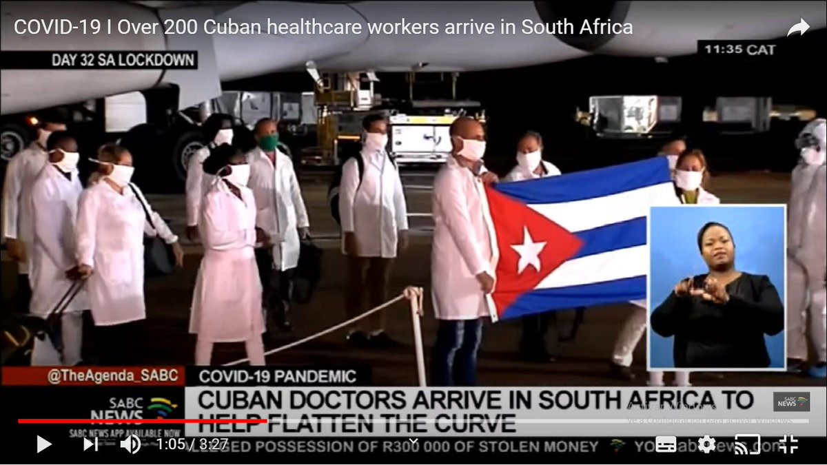 CUBAN 🇨🇺DOCTORS ARRIVING TO SOUTH AFRICA!! Together we will defeat #COVID19 ✊✊✊│youtube.com/watch?v=3kts0C…
#CubaSalvaVidas #Cuba