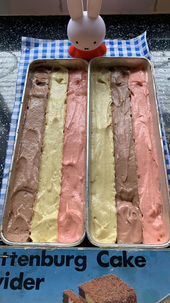 MartinJDowns's tweet photo. @MaryjaneFurniss this is what @urchkin73 has done with your Battenberg Tin - it’s what you have to do when cut off from @gourmetparlour1 Sligo #RussianCake #WindowCake #Charity @OvergateHospice https://t.co/UqDtU40voD