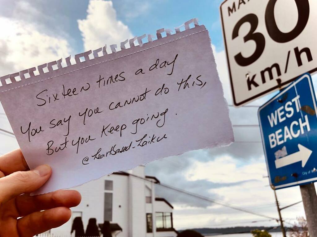 heartbasedhaiku's tweet photo. "Sixteen times a day
You say you cannot do this,
But you keep going."
.
— Freestyle haiku by @heartbased_haiku
.
Stay safe...Sending good wishes to you all...
.
#coronavirus #covid19 #highlysensitiveperson #highlysensitive #highlysensitivepeople #selfacc… https://t.co/RX4cZWWqGY https://t.co/0m2P6T5du0
