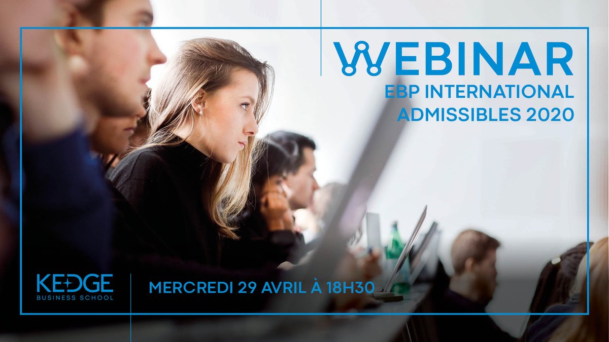 Participez à notre Webinar dédié au programme Post-Bac, EBP International, mercredi 29 avril à 18h30. ⭐️
📲 Online et interactif, ce format vous permet de vous connecter de n’importe où en France !

➡️Lien pour vous inscrire : register.gotowebinar.com/register/60714…