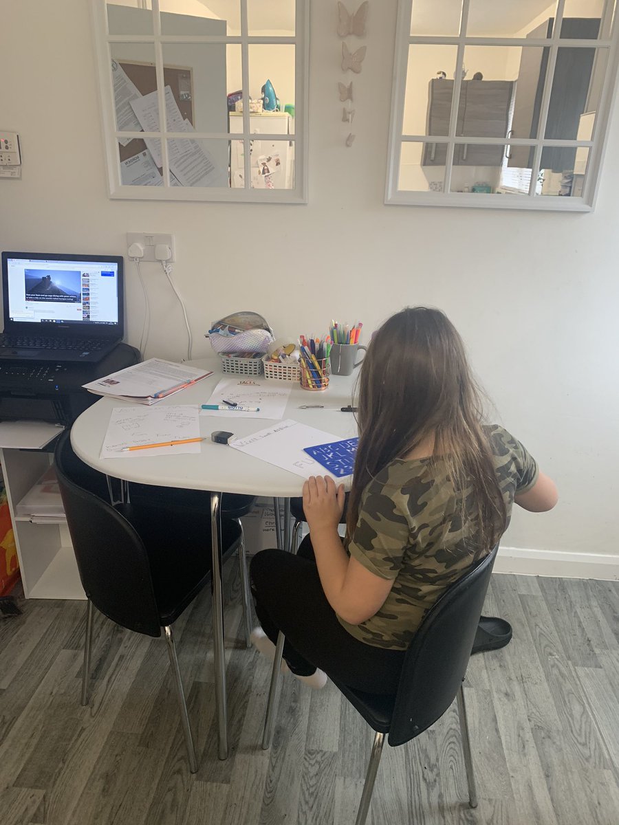 LaceysGems's tweet photo. @TunstallPrimary Lacey hard at it today #homeschooling https://t.co/NalPcFAuCK