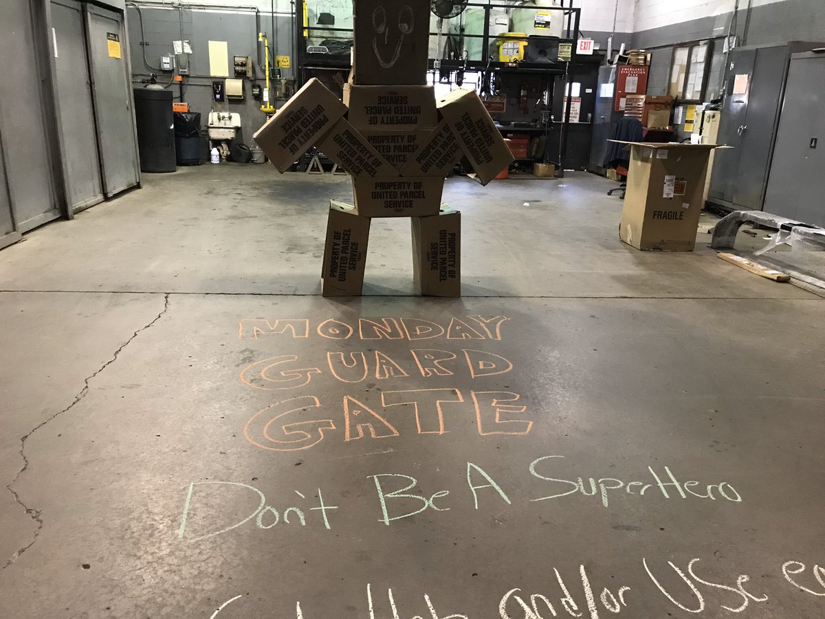 MelissaJDavis11's tweet photo. Kudos to New Castle Center in their creativity yesterday for their guard gate activity ! @SV_Safety @MidAtlUPSers @ https://t.co/YSx8mtbGui