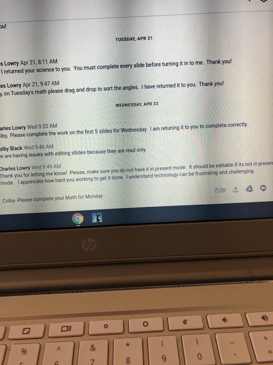 LowryCharles's tweet photo. Building community and relationships by providing feedback and clarity on assignments. https://t.co/kNtMXXHuhe
