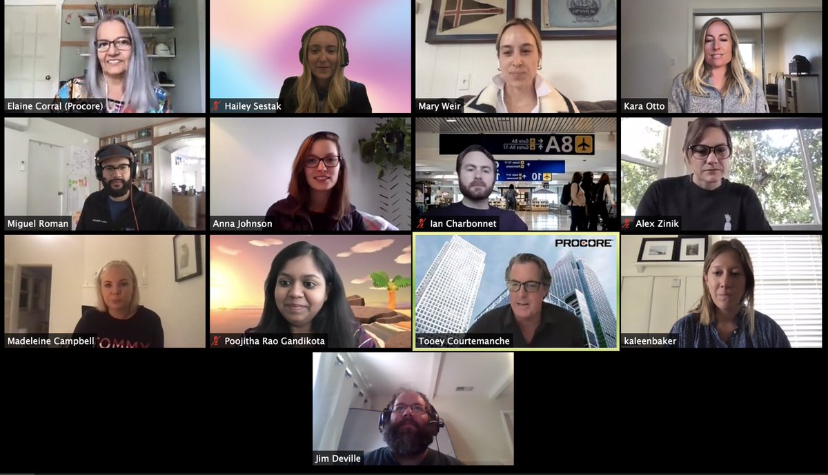 tooeyprocore's tweet photo. It was great spending time with some Procorians during one of my recent “Get to Know You” group chats! I’m looking forward to the next one. #LifeAtProcore https://t.co/Ri9fwt1Iql