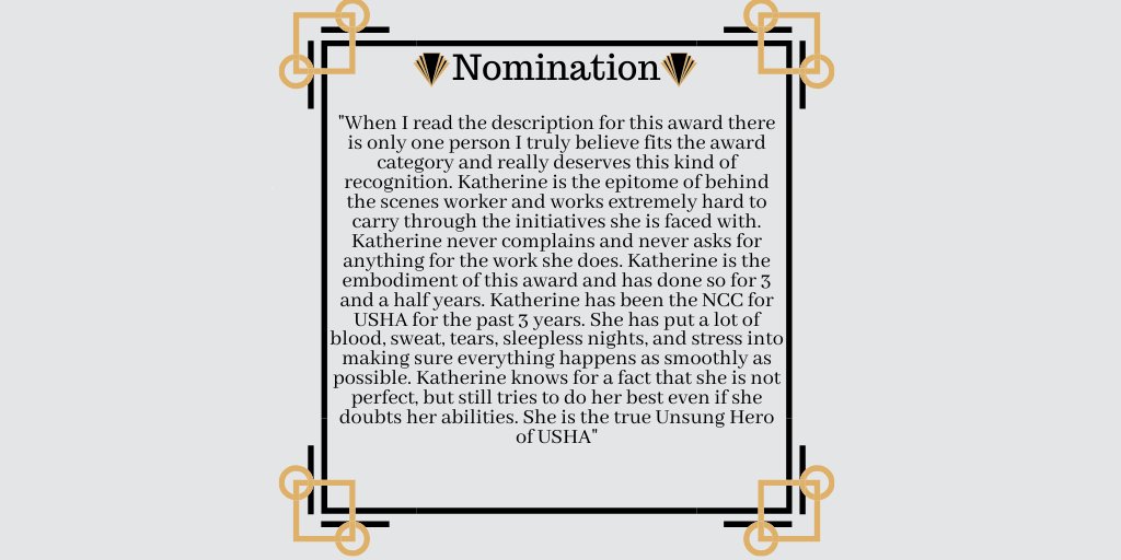 UCM_USHA's tweet photo. We are giving shout-outs to all our award winners from this year's STAR Reception.   Congratulations to Katherine on being this year's Unsung Hero award recipient! https://t.co/VJOPD3iInj
