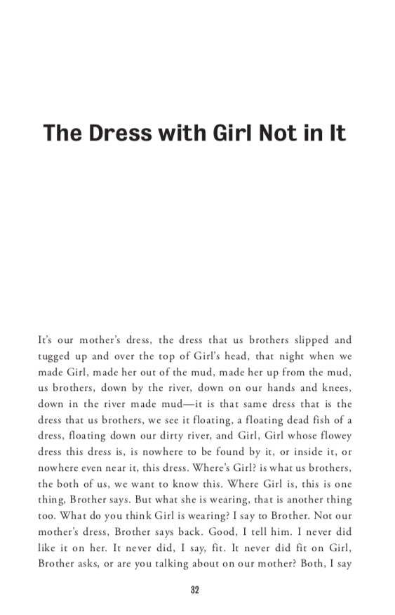 4/27/2020: ”The Dress With Girl Not in It" by Peter Markus, from his 2011 collection WE MADE MUD, published by  @dzancbooks.