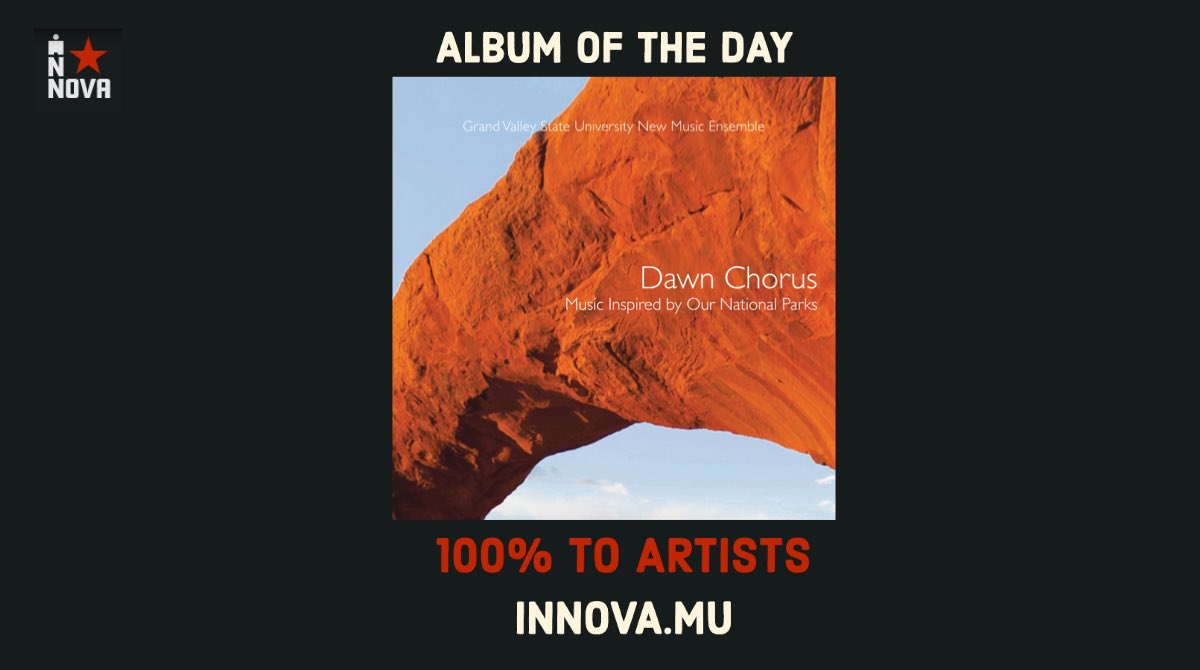 innovadotmu's tweet image. We’re sharing an album a day while we’re in quarantine so that we can be #AloneTogether               

Today’s album is Dawn Chorus from @GVSUNME 

A musical road trip through US National Parks

Listen here: open.spotify.com/album/02FfeQBh…