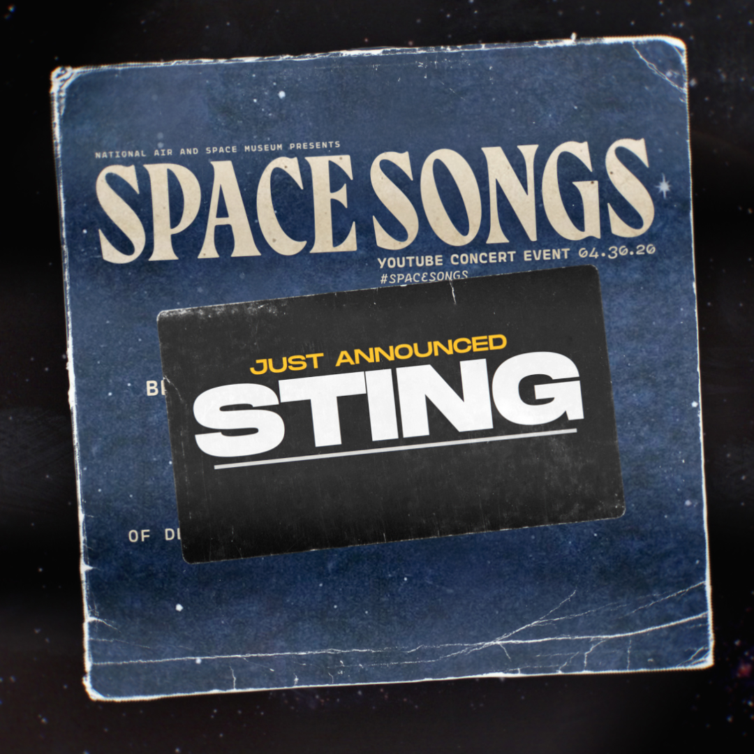 airandspace's tweet image. We are excited to announce that @OfficialSting will perform for the grand finale of our #SpaceSongs virtual concert this Thursday at 8 pm EDT on YouTube. Tune in for a celebration of music about space and exploration: youtu.be/grPBYQ_a6Cg