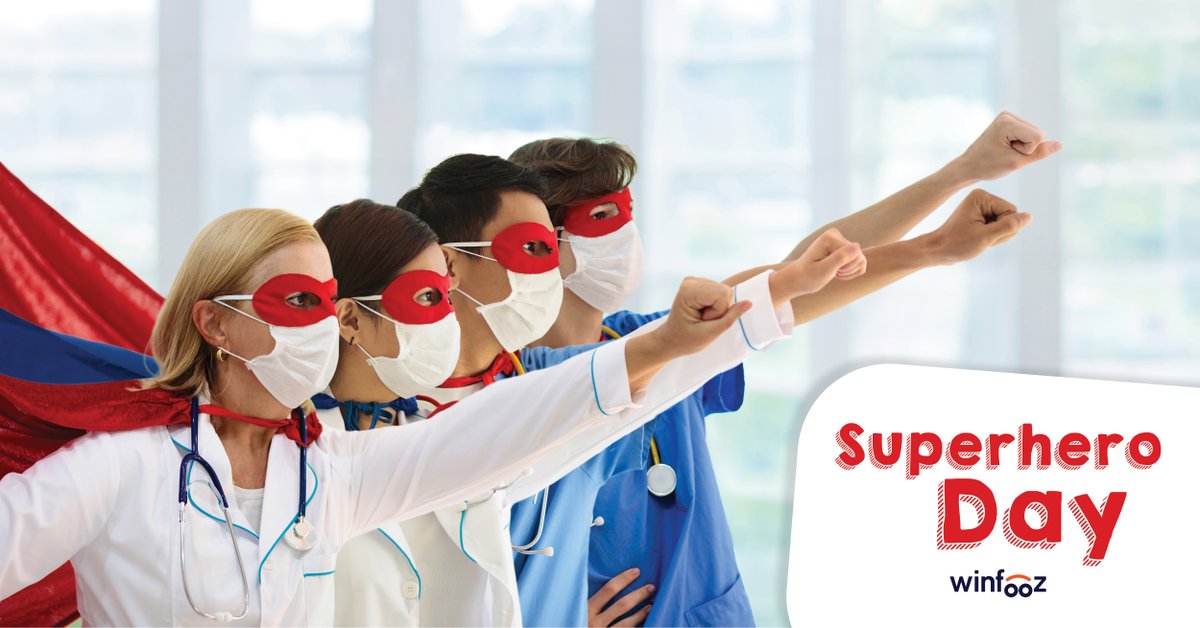 winfooz's tweet photo. Today we celebrate our superheroes on the #Frontlines of  #Coronavirus - doctors, nurses, #EssentialWorkers, etc. #ThankYou so much for your service in keeping our society functioning and protecting our most vulnerable!

#SuperheroDay #healthcare #COVID19 #thankyoufrontliners https://t.co/G48BdDJAHs