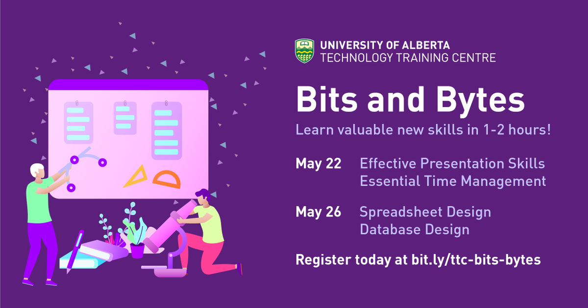 TTCUOFA's tweet photo. Check out Bits and Bytes, our new series of short webinars designed to help you master a specific skill! Grab a coffee, get comfy, and join our expert instructors as they share practical tips and tricks you can use right away. Learn more at https://t.co/sbsivS1Tgx #learnathome https://t.co/Vur07YM6XM
