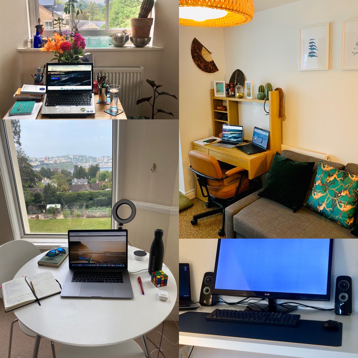 SaltwaterDigit1's tweet photo. How’s your home office setup looking at the moment?

I have turned a corner of the lounge into my #wfh space.

Other members of the team have created some awesome works spaces.

#workingfromhome #homeoffice #workingfromhomelife https://t.co/qrX8hOk9LW