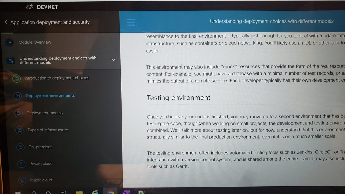jasonrpell's tweet image. Getting into the different deployment models in the DevNet Fundamentals Course. Should be interesting! @CiscoDevNet #DevNet #DevNetAssociate