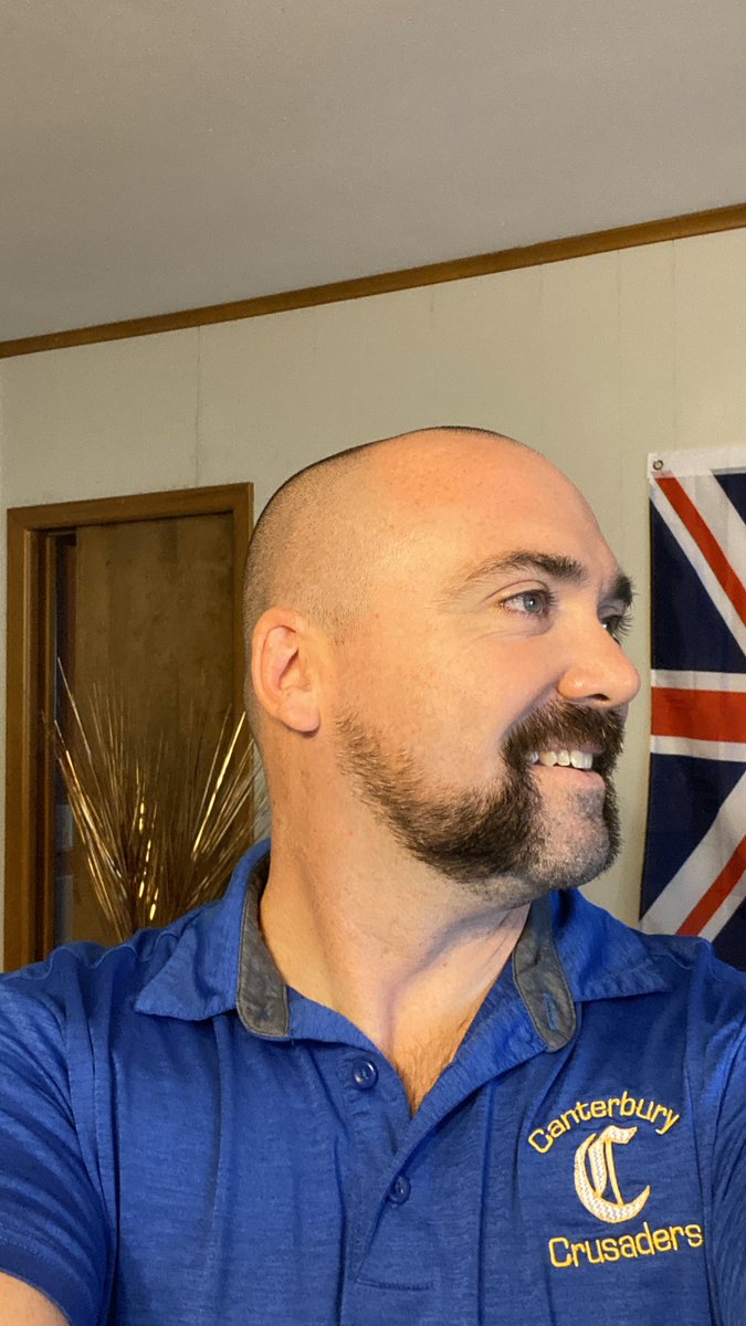 paulkostak's tweet photo. Oh the things we do for our students! #goodbyebeard #whydidIhavethemchoose @CanterburyFL https://t.co/6fj7YWWVLL
