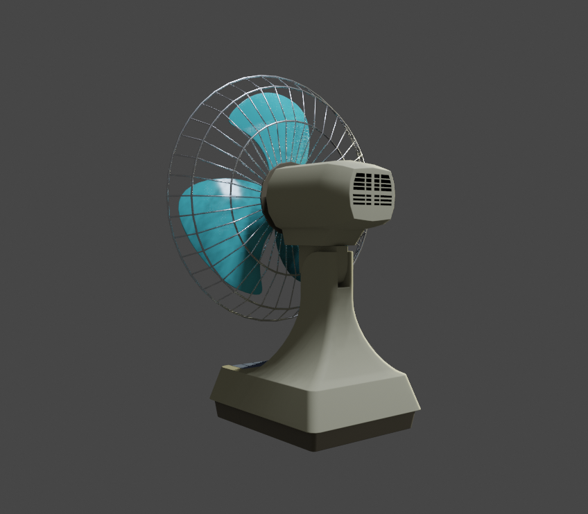 Nothke's tweet photo. Finished the tabletop fan for #OPSND on last night's stream. Tonight at 8pm CEST I'll be streaming more office 3D, this time a π± https://t.co/TzopLnw9y0