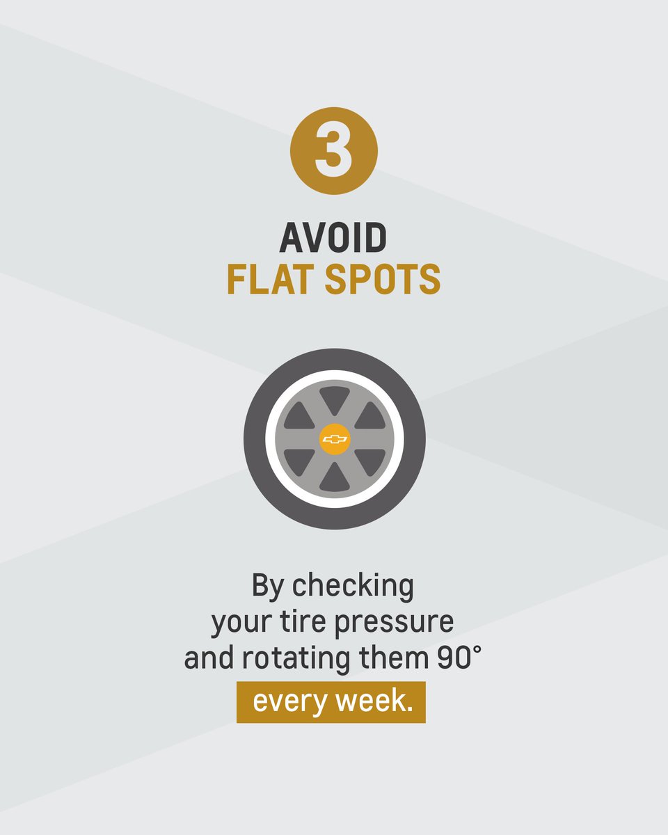 TestiChevy's tweet photo. Your car still needs care, even if you're not using it. To keep it healthy, follow these top tips, so you can Find New Roads later. #ChevyCares https://t.co/2wSKB7Fx0u