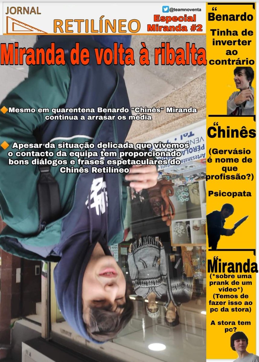 TeamNoventa's tweet photo. Apresentamos hoje a 2ª edição do "Especial Miranda".
As melhores conversas e frases da nossa raposa chinesa. https://t.co/YoplZNmySt