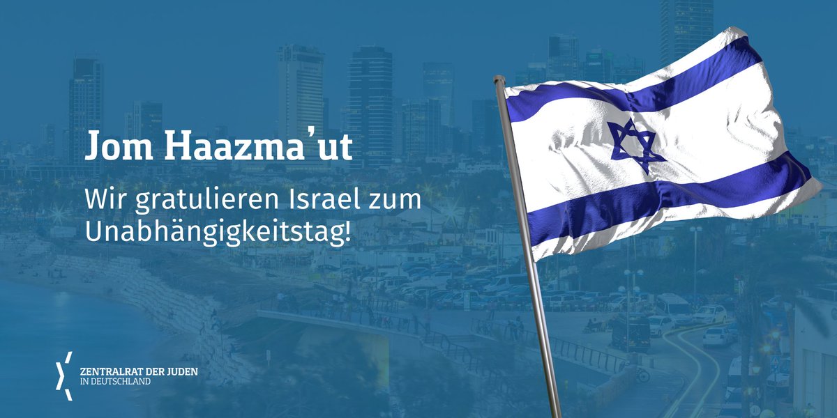 Heute Abend beginnt Jom Haazma’ut:
Wir gratulieren #Israel zum 72. #Unabhängigkeitstag!
Masal Tow!