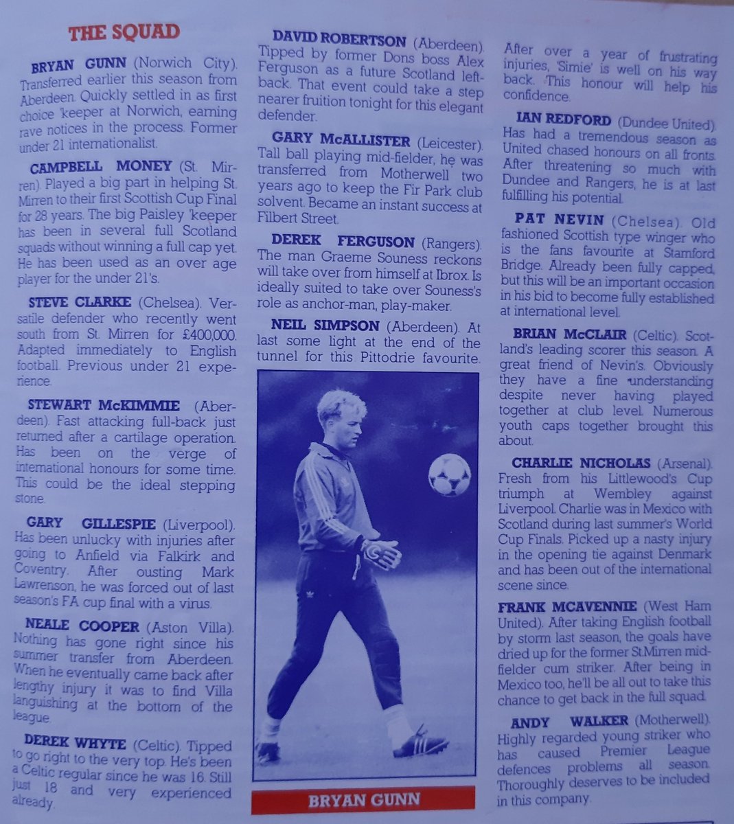 RBFootMem's tweet photo. On this day - 28th April 1987
Scotland B 1 France B 1 at @AberdeenFC
Looks a strong Scotland line-up, think most played for the full team at some point. The French team included Laurent Blanc, Frank Sauzee, Jocelyn Angloma + Roger Boli.
#ScotlandNT, #Fprogs #Aberdeenfc https://t.co/0OfzKD6CIT