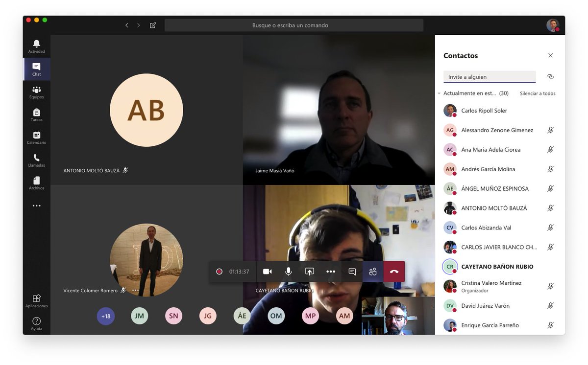 Hoy nos hemos reunido con  grupos de Generación Espontánea del <a href="/UPVCampusAlcoy/">UPV Campus d'Alcoi</a> . Hemos puesto en común cómo abordar el uso de los espacios y la relación con  patrocinadores en  postconfinamiento. Enhorabuena a todos los grupos y al <a href="/UPVCampusAlcoy/">UPV Campus d'Alcoi</a> por el excelente trabajo! #GEUPV