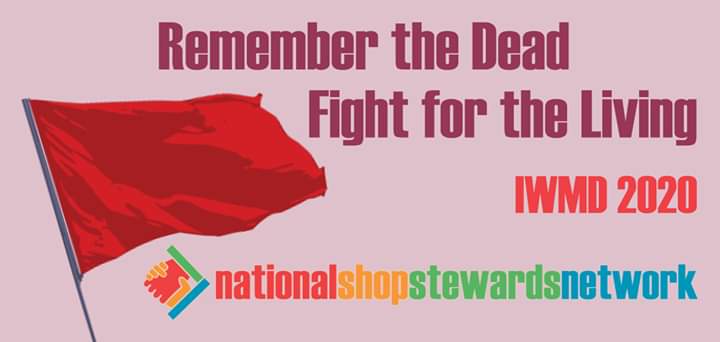 #NSSN supporting today's #IWMD20 minute's silence - Remember the dead, FIGHT for the living #IWMD2020 
#PPENow #PPEforNHS #ShutTheSites #PAYEveryWorker #TestTestTest