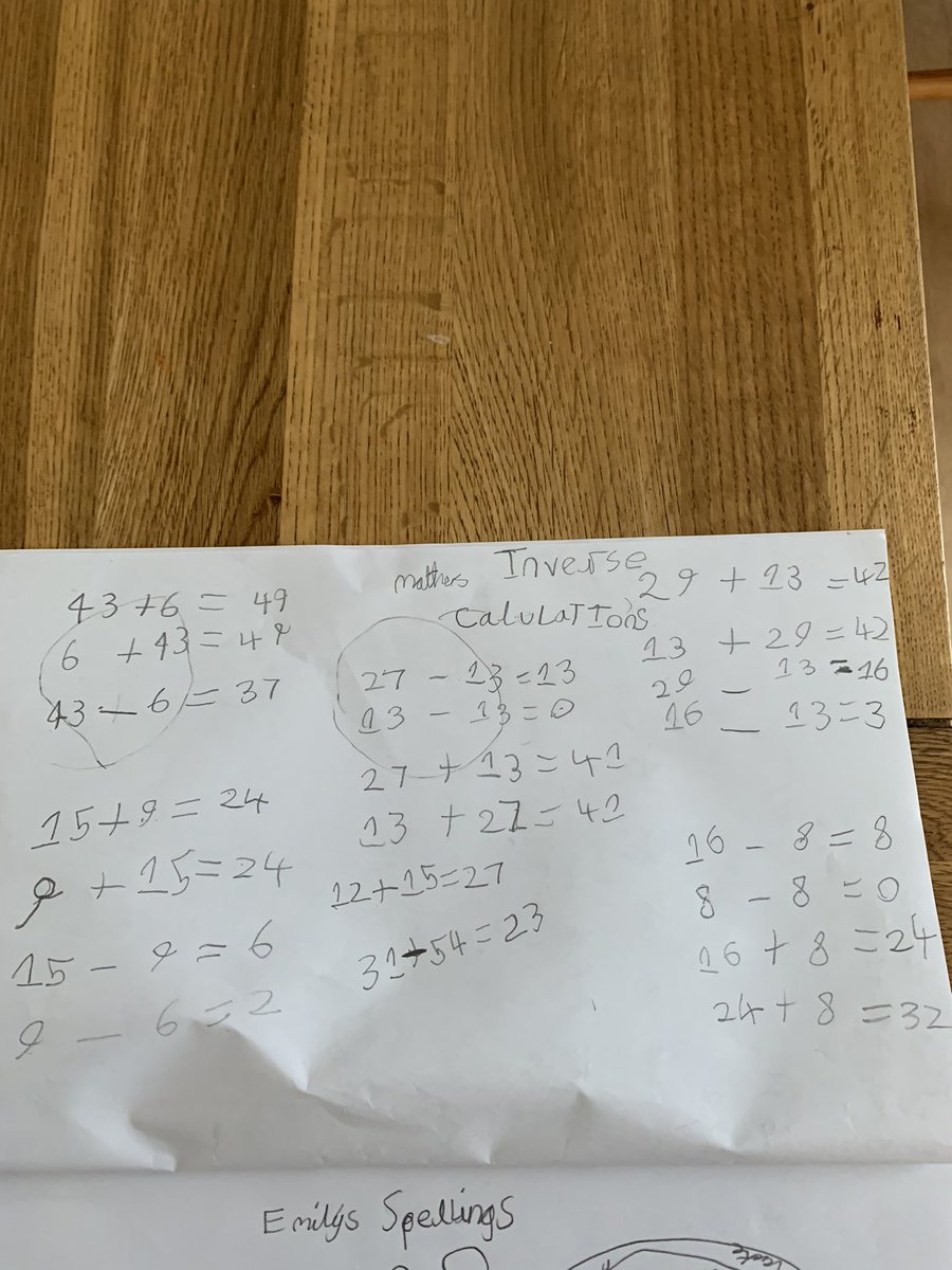 kevincane16's tweet photo. Emily’s inverse calculations @ParkWaySchool https://t.co/fr4vQFfD3d