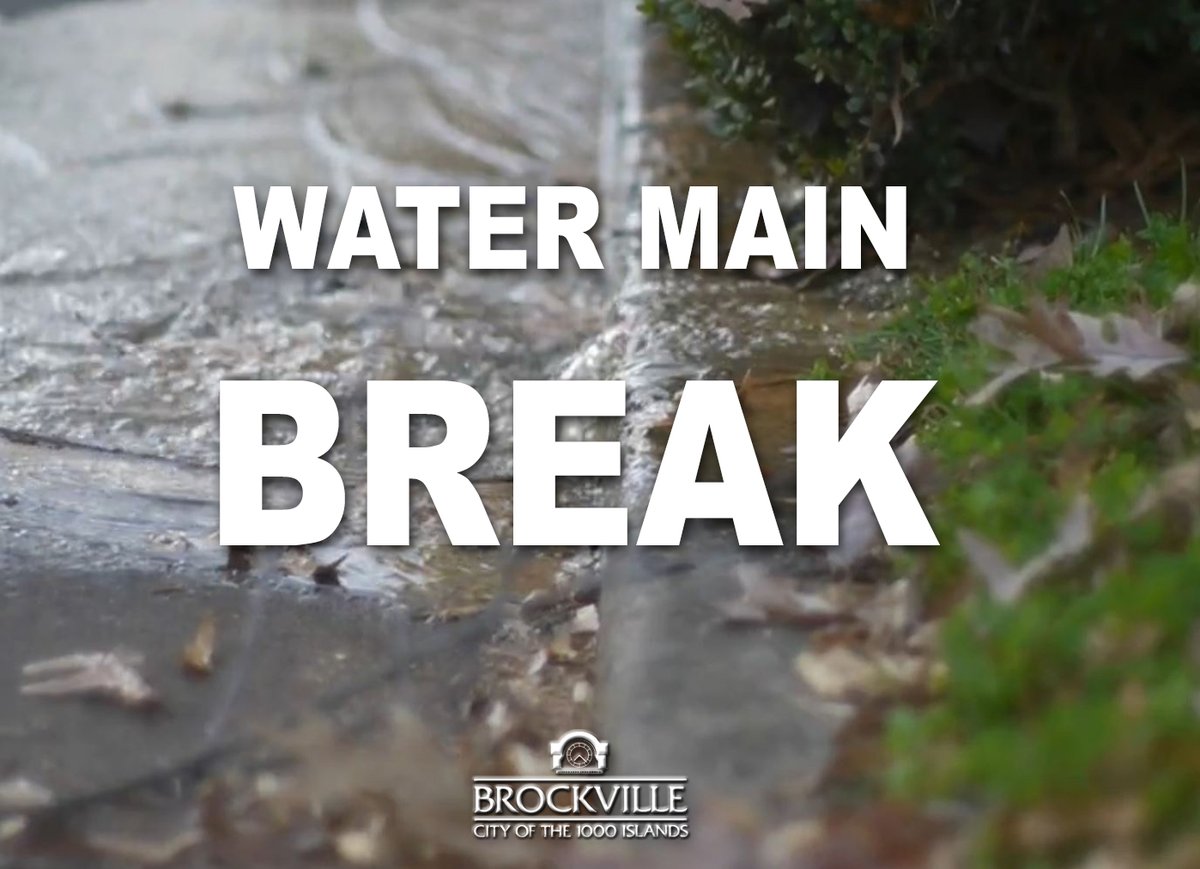 BrockvilleON's tweet photo. WATERMAIN BREAK - Parkedale Ave closed west bound Windsor Drive. Closed east bound at Kent Blvd. Stewart Blvd reduced to one lane north bound. Stewart Blvd south bound detour to Kent Blvd. #XBR #water @1049JRfm https://t.co/zRi1FaAdce