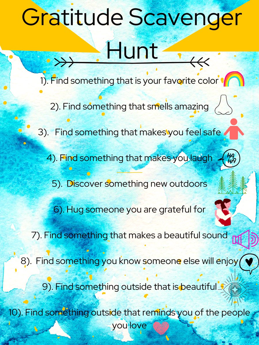 OCChildCareCorp's tweet photo. The sun is shining and it will be a beautiful day!βοΈπ·Try this #gratitude #scangerhunt!πGo outside and take a minute to appreciate nature and itβs beauty.π
As always we wish you well β€οΈ #Children #kidsactivities #kidsathome #outdoors #StayAtHomeAndStaySafe #WeAreInThisTogether https://t.co/Noq7cN4599