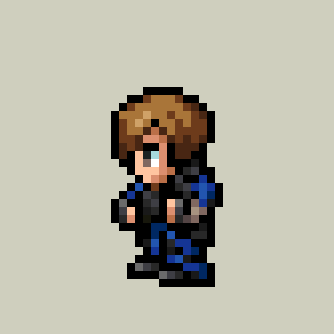 泣けるゼ バイオハザード レオン ドット絵 Residentevil Zangekiのイラスト