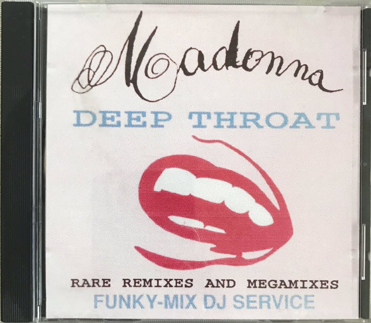 Poplifer73's tweet photo. Found this in the garage this morning.
I forgot I had this bootleg Madonna album.
Madonna “Deep Throat” DJ service CD.
#Madonna #Remix #Remixes #DJCD #Bootleg #BootlegCD #Madonna #QueenOfPop https://t.co/6HNRODpRs1