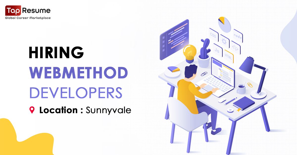 tapResume's tweet image. We are hiring #Webmethod Developers with for one of our major tech partners. You will be operating from their #Sunnyvale location. You can explore a detailed job description at the given link - buff.ly/3aNooNE
#jobs #jobsearch #JobHunting #tapresume #jobhunt #jobseeker