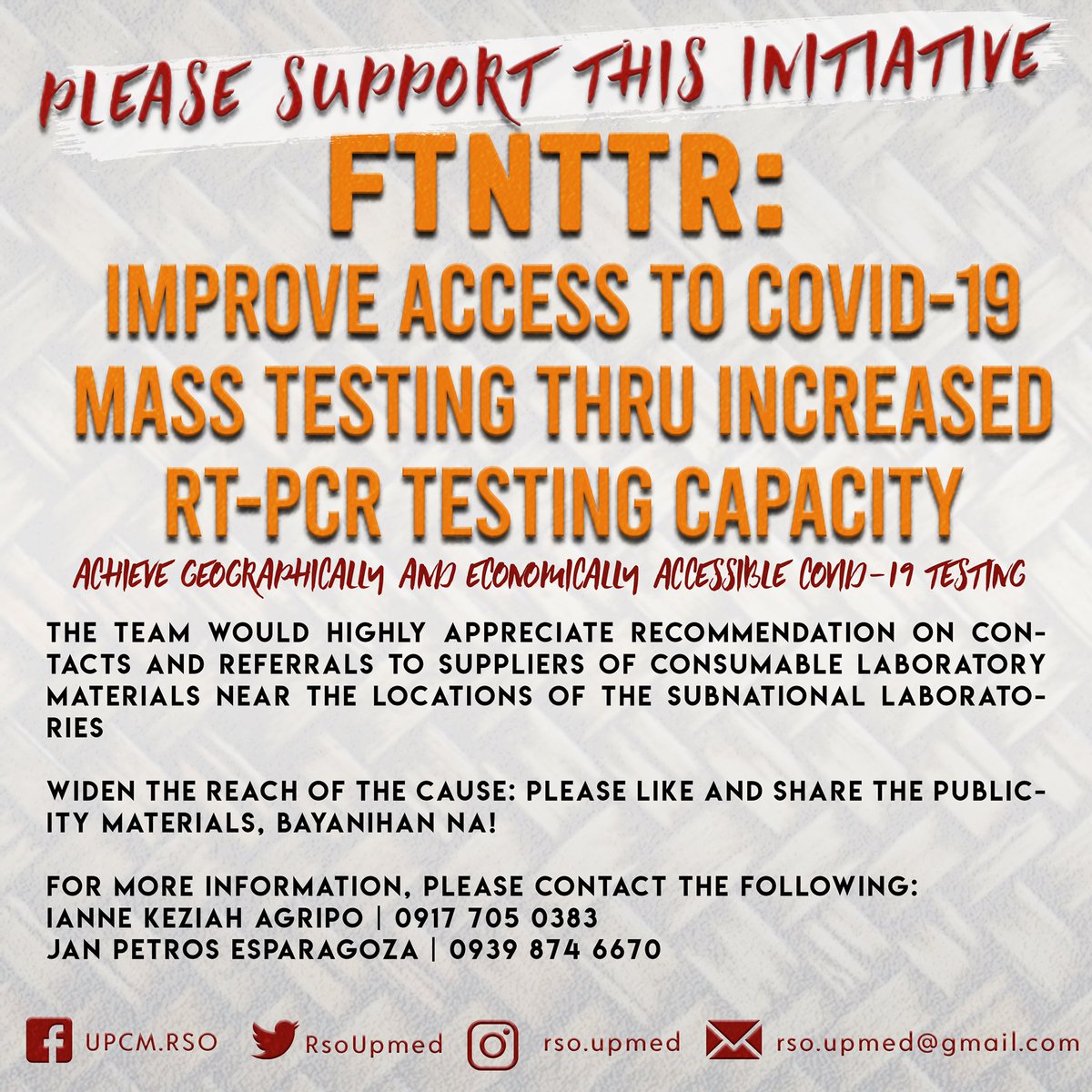 RsoUpmed's tweet photo. #FTNTTR #MassTestingNow https://t.co/eWZ9HVR9Dp