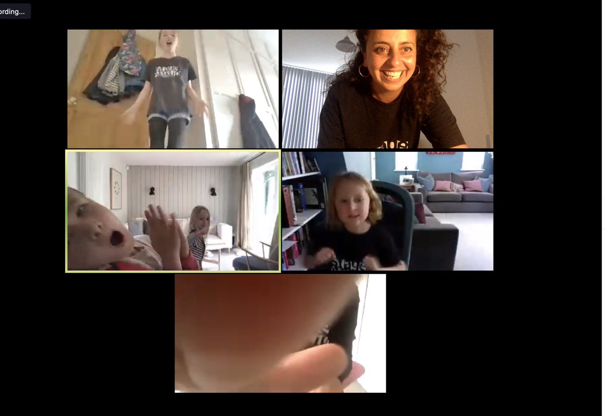 StageStudio's tweet image. So much fun to bring our #thamsditton team together with our first online class. They were all fantastic. 
Huge thanks to all of our students and parents for your enthusiasm and support.