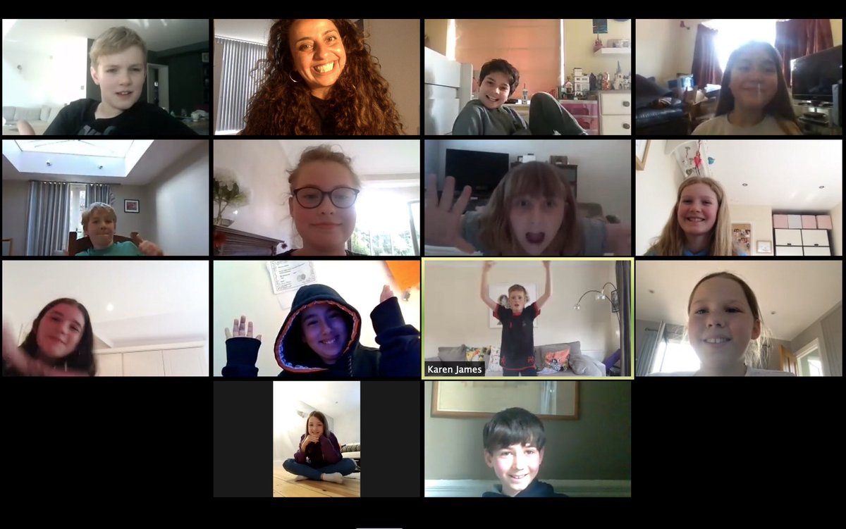StageStudio's tweet image. So much fun to bring our #thamsditton team together with our first online class. They were all fantastic. 
Huge thanks to all of our students and parents for your enthusiasm and support.