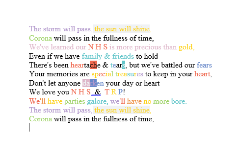 TerraceRoad's tweet photo. Miss Hurley's class are taking part in helping spread positive messages for older and vulnerable people and becoming Hwb Heroes. Alex has written a beautiful poem, The Storm Will Pass. @HwbNews #HwbHeroes #HawksClass https://t.co/dXGVWMpZwW