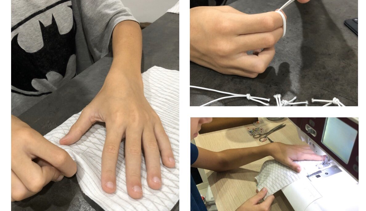 GEMS_WSO's tweet photo. What an inspiration! Y5 student Elliot Schatzmann, helped his mum in her production of cloth masks for local workers. He picked up the art of sewing in a matter of days! @CeoWso  @lovindubai @WSO_Secondary @GEMS_ME @KHDA #inspire #StayHome https://t.co/hJVBs7EGI0
