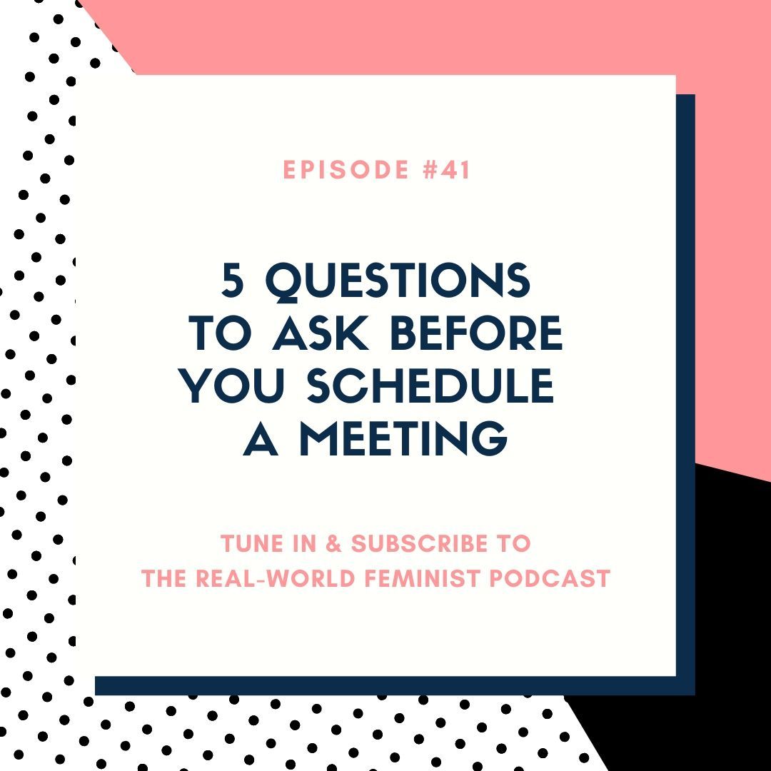 RWFeminist's tweet photo. NEW EPISODE TUESDAY! 

You can schedule meetings people actually WANT to attend.
Tune in &amp; learn how.

#NowListening #meetings #workingfromhome https://t.co/HR6uTou7Le