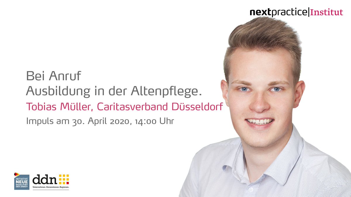 np_forum's tweet photo. Bei Anruf Ausbildung in der Altenpflege. Eine gelungene Integration von Menschen mit Migrationshintergrund in unsere Gesellschaft.
Tobias Müller - Caritasverband Düsseldorf e.V.
Mehr Informationen unter: https://t.co/AUwZCjDSbP
#integration #Altenpflege #Caritasverband https://t.co/Hx8x0iPaAA