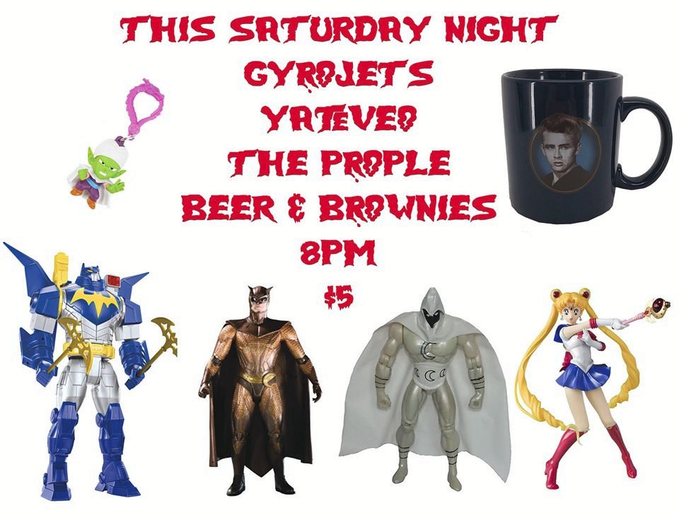 doomedmoviethon's tweet photo. One of my favorite #GYROJETS flyers. And yes, Beer &amp; Brownies was a real venue. @mrcactuspants @theprople https://t.co/Wbl5EBbP3d