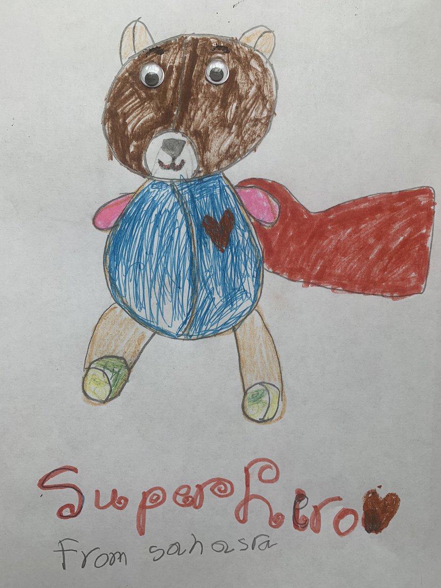 deeptigumpula's tweet photo. #DesignYourSuperBear @PHIReception #PHIReception   Sahasra  5 year old designed her super bear 🌈 https://t.co/hG8cWD0OYd