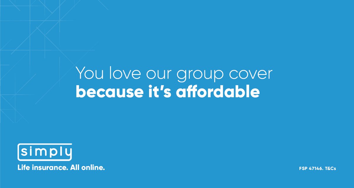 Did you know, our Group Cover is typically much cheaper than the cover your staff might have taken out for themselves?

Find out more here: simply.co.za

#SimplyInsurance #Insurtech #Simplymoney #SimplyTips #ProtectYourPeople #AllOnline #BusinessTools #BusinessSupport