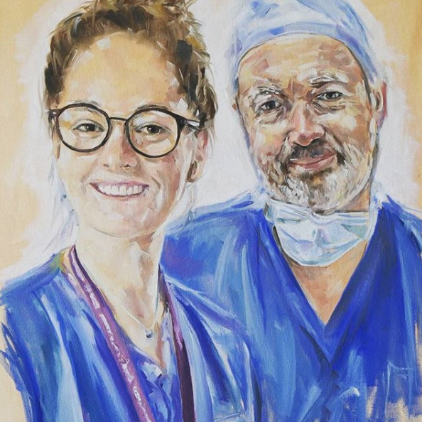 wecare4nhs's tweet photo. The extremely talented @btbartist is just one of the creatives contributing to #portraitsfornhsheroes - you can see more of these tributes over on our Instagram at https://t.co/1YkoYKpQvk

#SupportTheNHS #WeCareNHS #ThankYouNHS https://t.co/bB3ERJYj1x