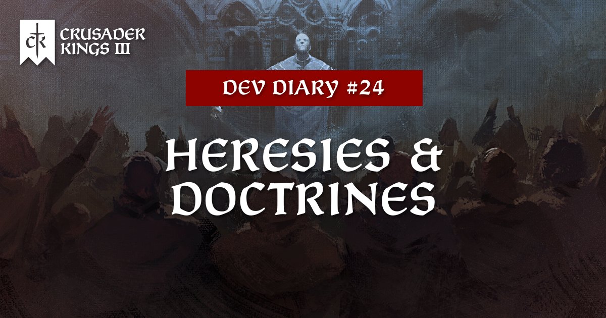 Crusader Kings Iii 𝐃𝐞𝐯 𝐃𝐢𝐚𝐫𝐲 𝟐𝟒 𝐅𝐞𝐫𝐯𝐨𝐫 𝐑𝐞𝐥𝐢𝐠𝐢𝐨𝐮𝐬 𝐇𝐨𝐬𝐭𝐢𝐥𝐢𝐭𝐲 𝐃𝐨𝐜𝐭𝐫𝐢𝐧𝐞 𝐒𝐡𝐨𝐰𝐜𝐚𝐬𝐞 Today Is Our Final Dev Diary On Religion In Crusader Kings 3 Ck3 T Co Ty8dsbbckt Crusader Kings Iii 𝐃𝐞𝐯 𝐃𝐢𝐚𝐫𝐲 𝟐𝟒 𝐅𝐞𝐫𝐯𝐨𝐫 𝐑𝐞𝐥𝐢𝐠𝐢𝐨𝐮𝐬 𝐇𝐨𝐬𝐭𝐢𝐥𝐢𝐭𝐲 𝐃𝐨𝐜𝐭𝐫𝐢𝐧𝐞 𝐒𝐡𝐨𝐰𝐜𝐚𝐬𝐞 Today Is Our Final Dev Diary On Religion In Crusader Kings 3 Ck3 T Co Ty8dsbbckt