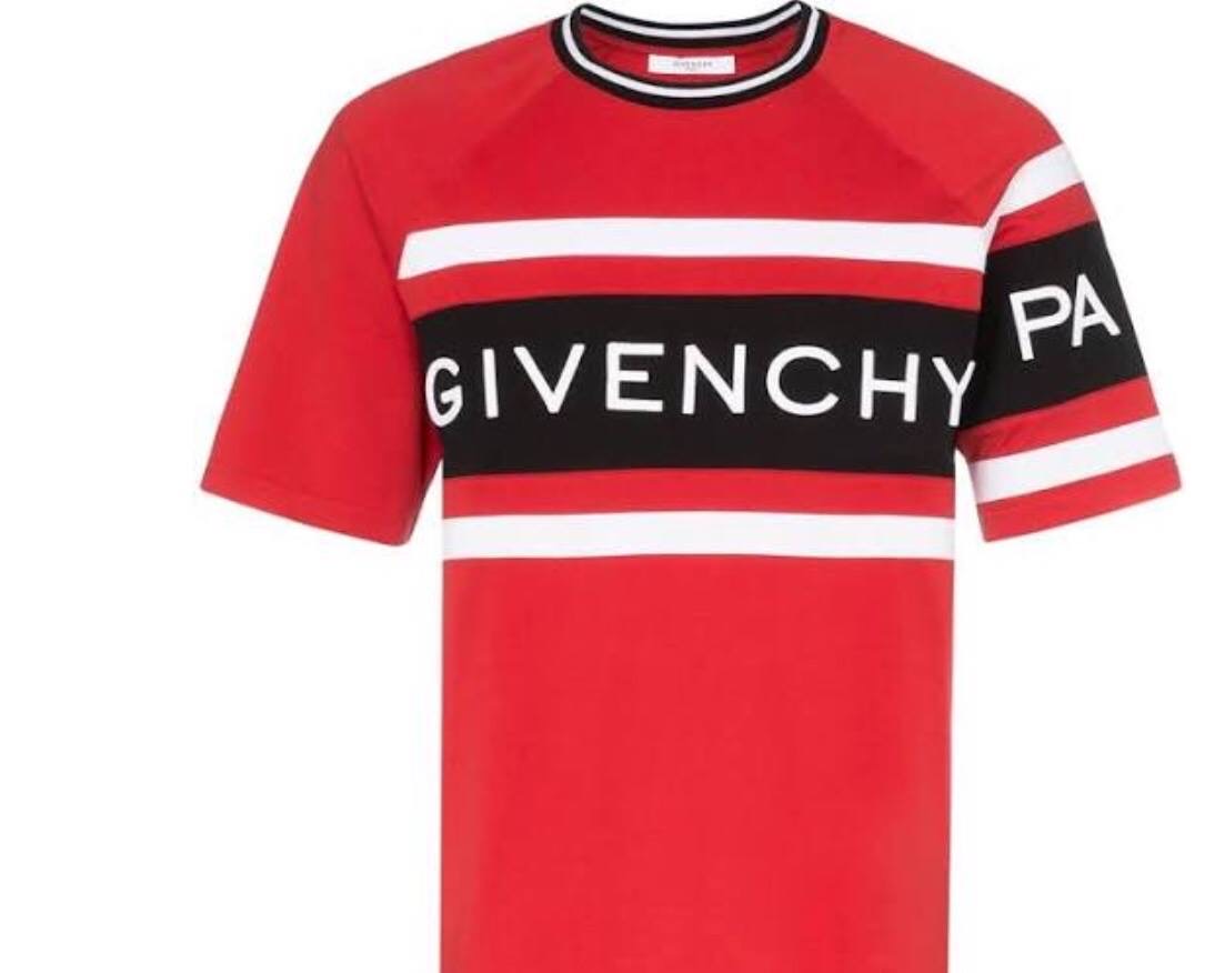 red and white givenchy shirt