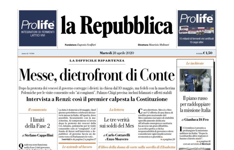 shootingrome's tweet photo. Ecco a cosa sono serviti i cambi di direttori.
Lo ripeto,la vera #Fase2 iniziata dal sistema #Italia é la guerra totale a #Conte e naturalmente al #m5s.
#TutticonTe coraggio! https://t.co/Jh89vdcj1K
